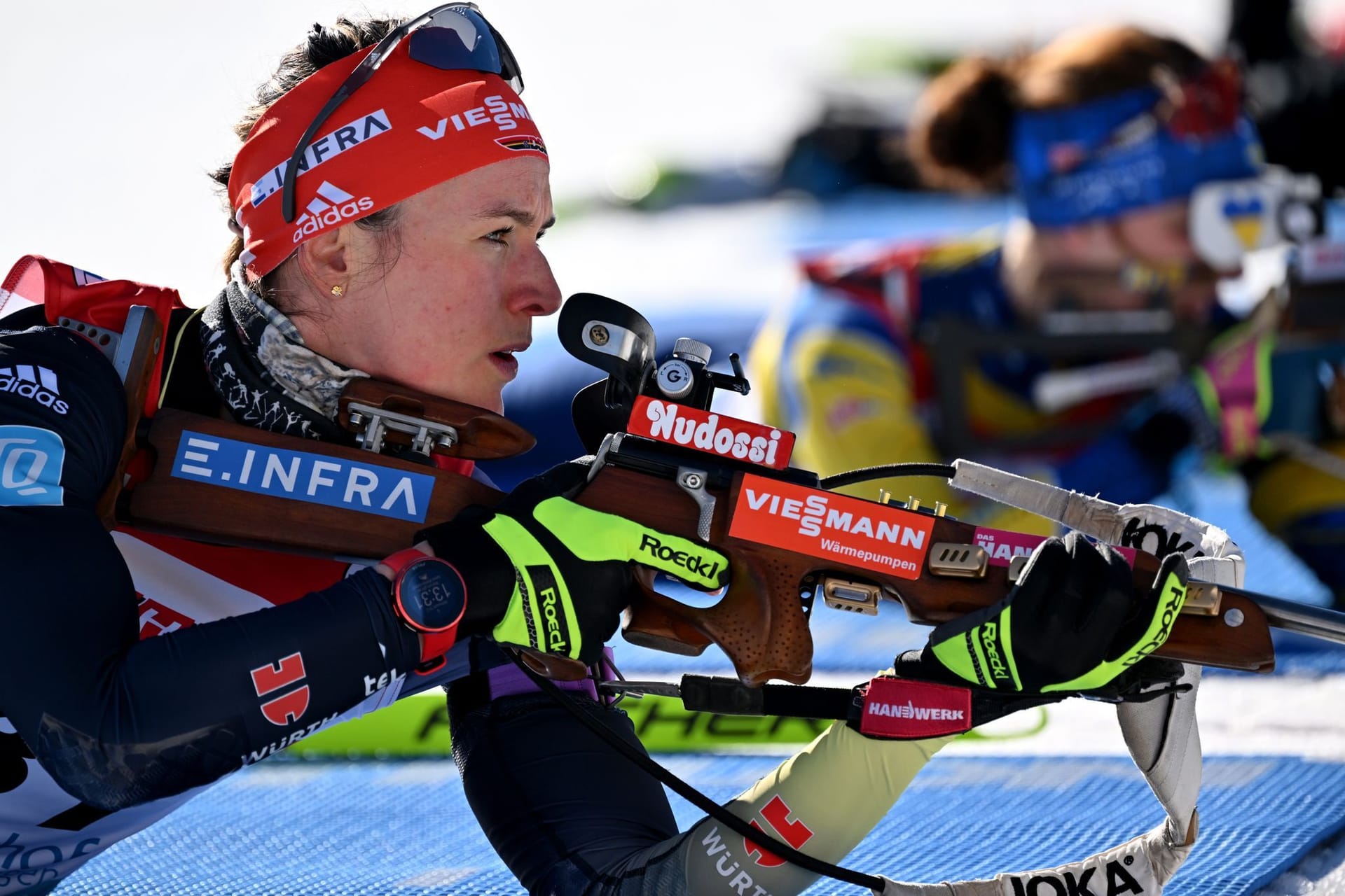 Denise Herrmann-Wick: Die deutsche Biathletin leistete sich zu viele Schießfehler.