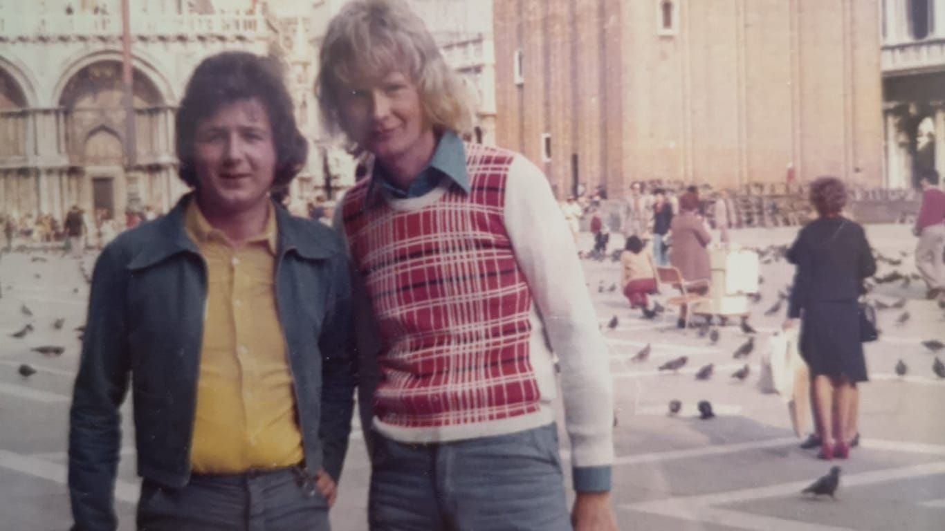 1973: Der erste gemeinsame Urlaub führte das Paar nach Venedig.