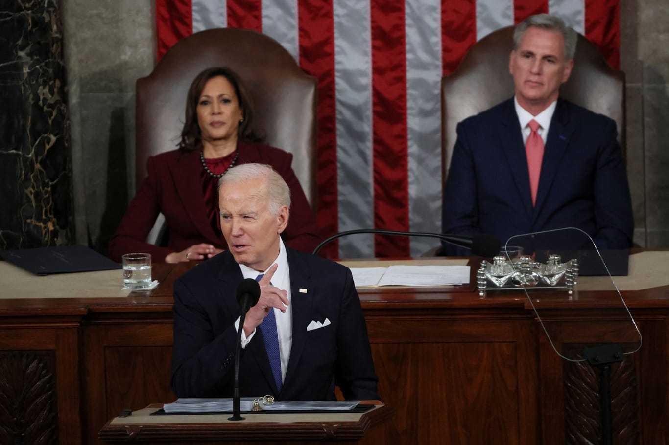 Joe Biden: Der US-Präsident rief bei der "State of the Union" die Republikaner zur Zusammenarbeit auf.