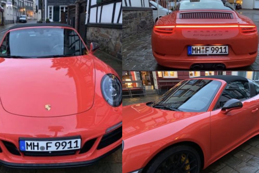 Der Porsche 911 Targa 4 GTS in der Farbe "lavaorange" wird gesucht.