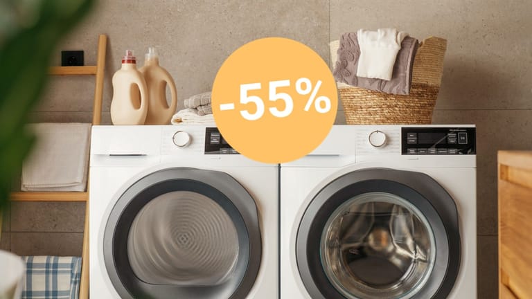 Heute ist eine Waschmaschine bei Lidl besonders günstig. Sie sparen über 50 Prozent.