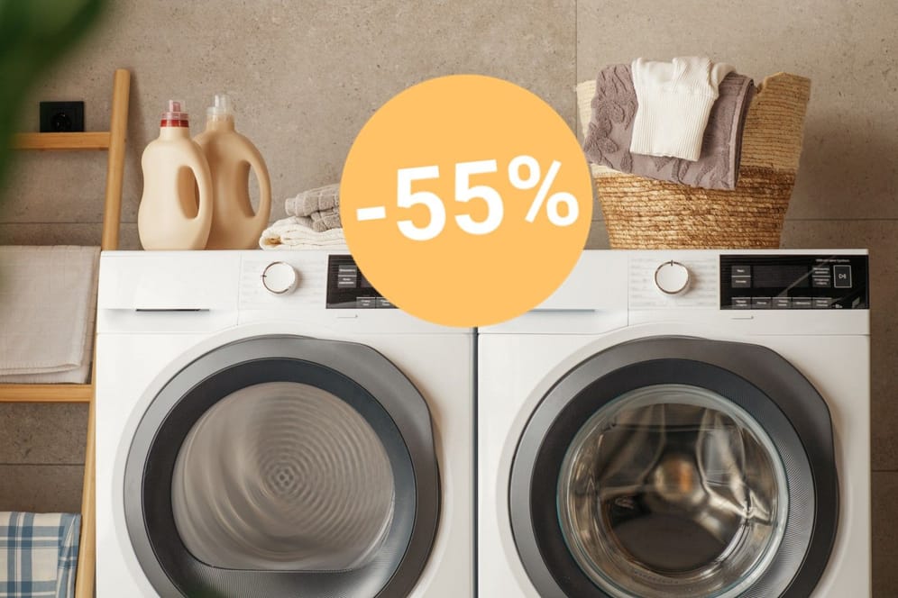 Heute ist eine Waschmaschine bei Lidl besonders günstig. Sie sparen über 50 Prozent.