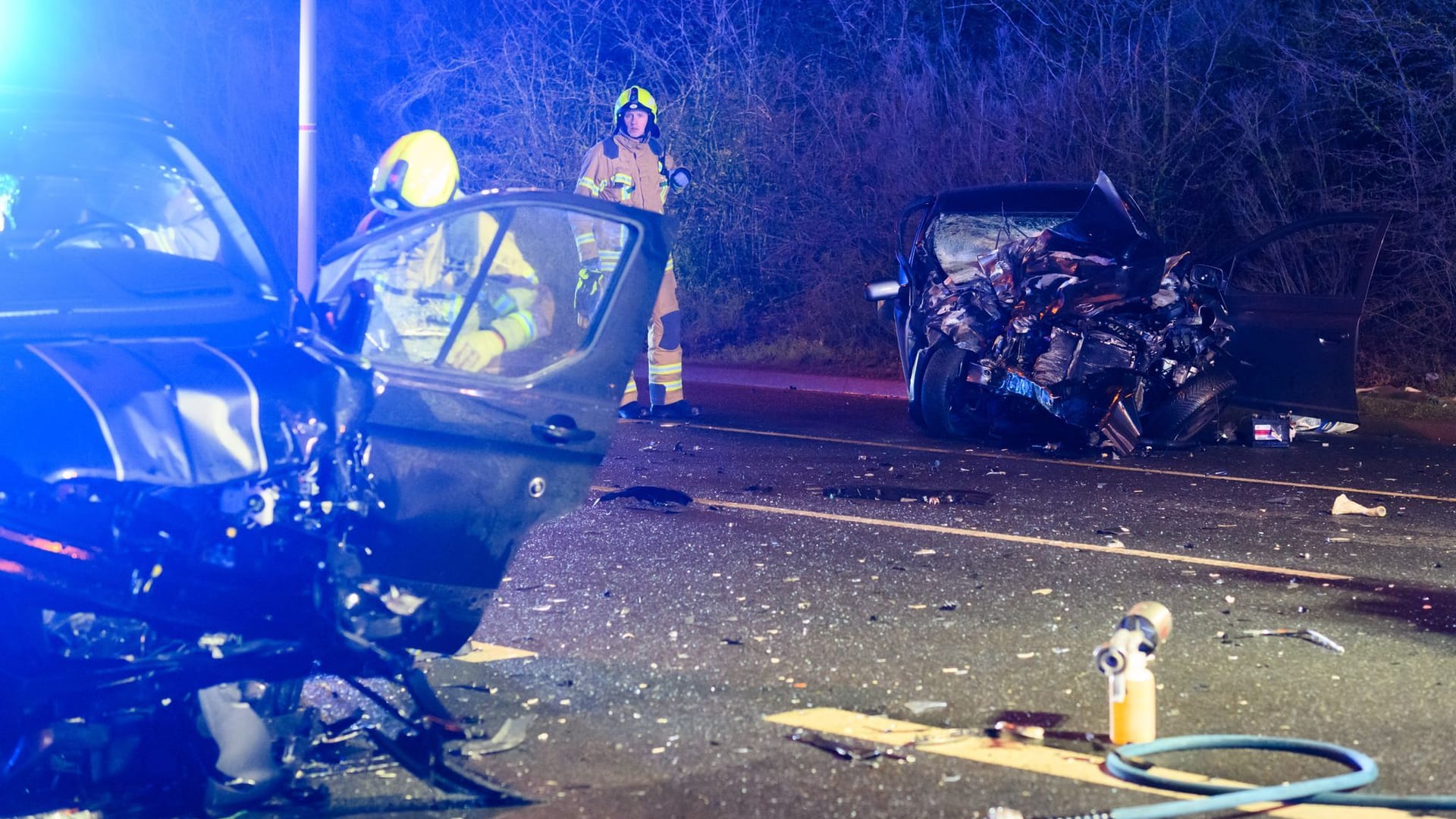 Frontalcrash vor Messgelände in Hannover