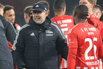 Urs Fischer: Der Trainer der Unioner nach dem Sieg gegen den VfL Wolfsburg im Pokal.