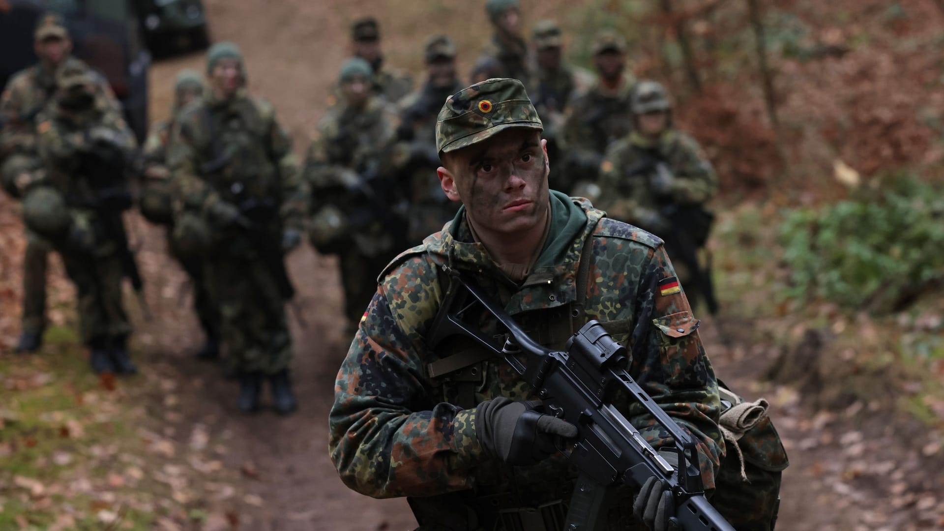 Bundeswehr: Neue Rekruten des Heeres bei der Grundausbildung.