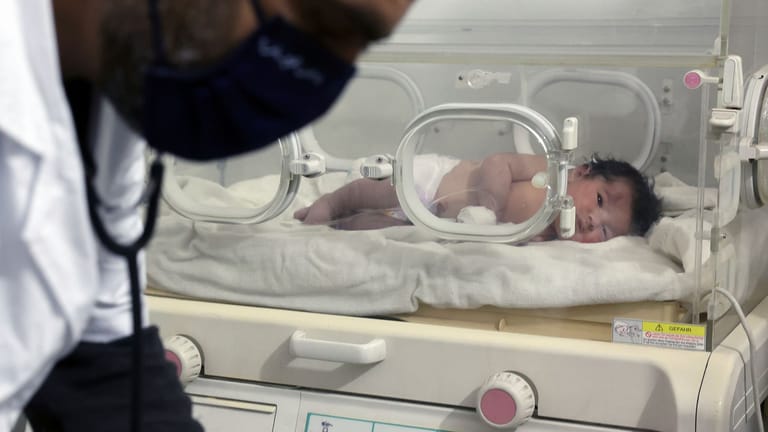 APTOPIX Syria Turkey Earthquake Newborn Rescue