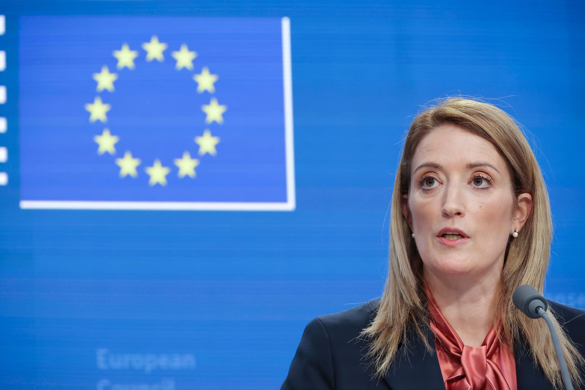 Roberta Metsola, Präsidentin des Europäischen Parlaments: Weiteren EU-Abgeordneten wird Korruption und Geldwäsche vorgeworfen.