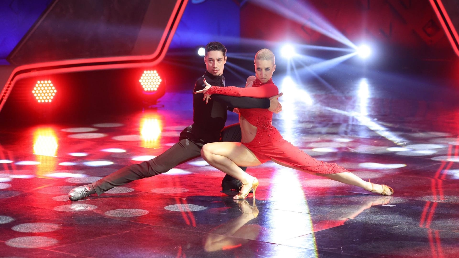 René Casselly und Kathrin Menzinger: Die beiden boten einen Tango dar.