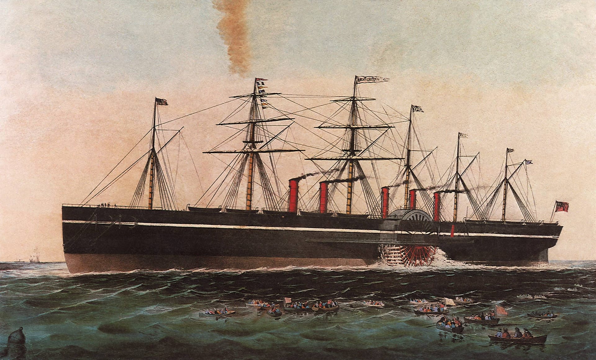 1858: Das größte Schiff der Welt – vom Unglück verfolgt