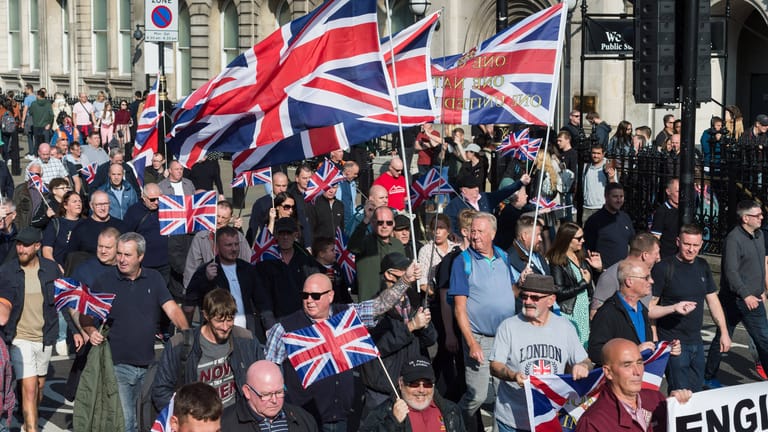 Pro-Brexit-Demonstration on London: Inzwischen ist die Mehrheit der Briten unzufrieden mit dem EU-Austritt ihres Landes.