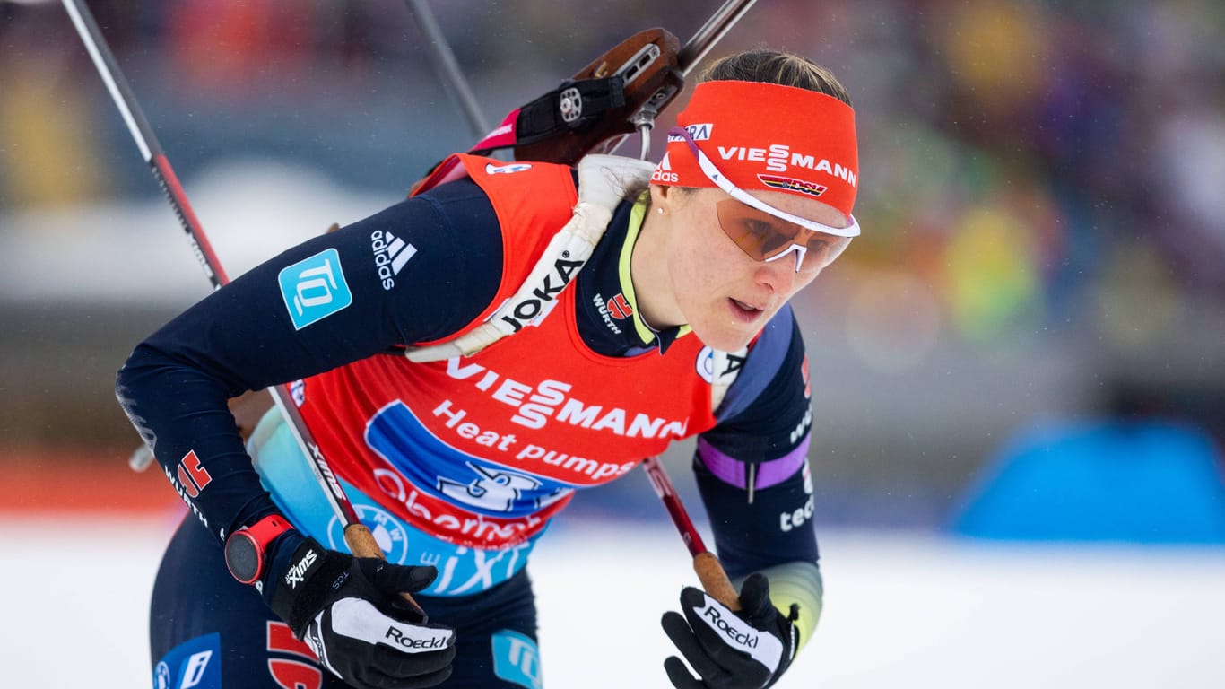 Denise Herrmann-Wick: Sie holte bereits vor dem Massenstart Gold im Sprint, Silber in der Verfolgung und Silber mit der Staffel.