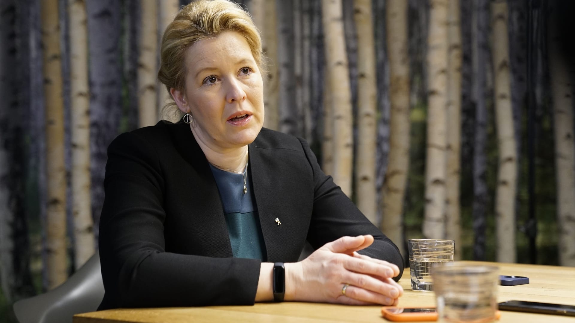 Franziska Giffey in der t-online-Redaktion: Franziska Giffey in der t-online-Redaktion: