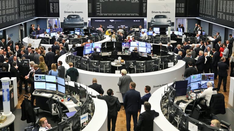 Handelssaal der Frankfurter Börse (Archivbild): Nach dem EZB-Entscheid herrschte am Donnerstag Partystimmung an den Finanzmärkten.