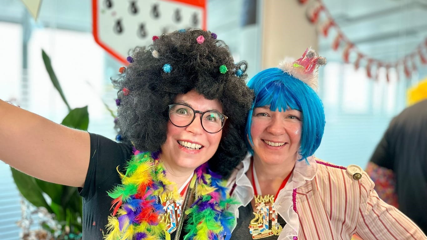 Elke und Mandy auf dem Kölner Karneval