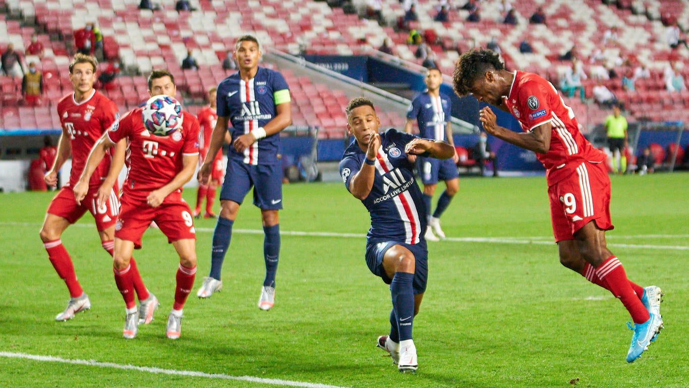 Kingsley Coman: Der Franzose erzielte im Champions-League-Finale 2020 den 1:0-Siegtreffer für den FC Bayern gegen seinen Ex-Klub Paris Saint-Germain.