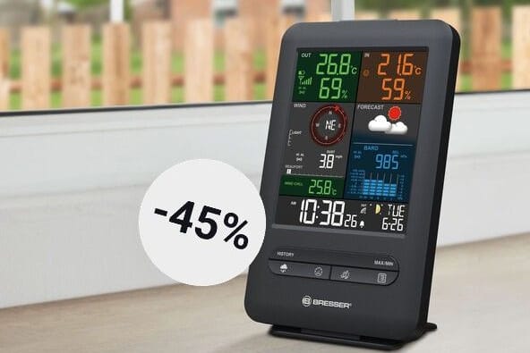 Wetter im Blick: Aldi verkauft 5-in-1-Wetterstation von Bresser: