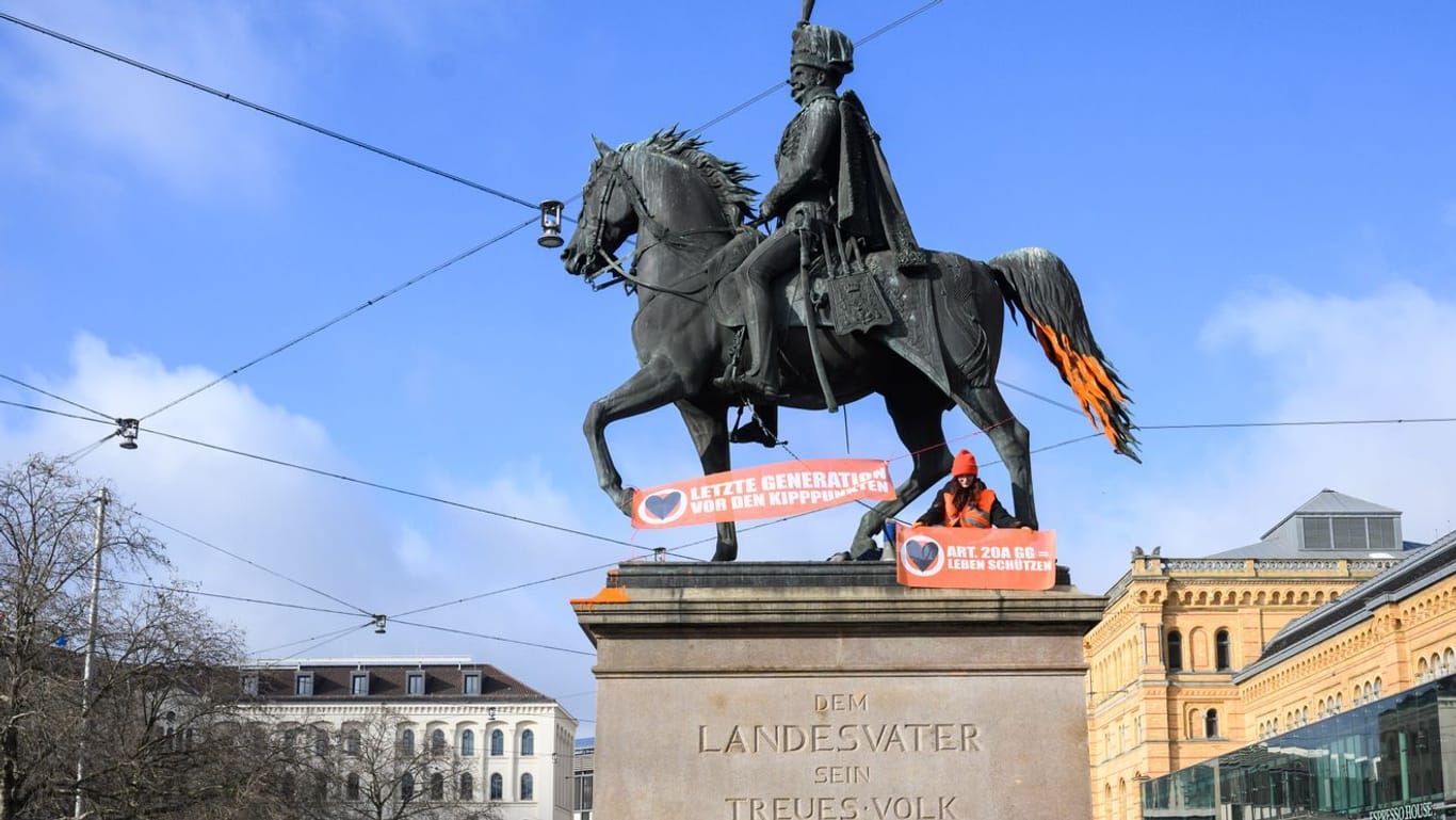 Klimaaktion Letzte Generation - Hannover