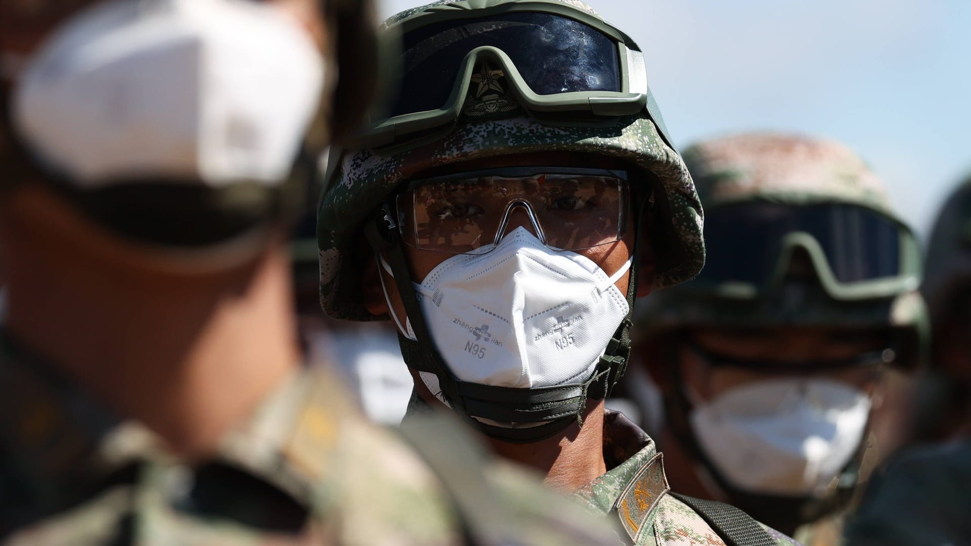 Chinesische Soldaten bei einer Übung in Kooperation mit der russischen Armee des autokratischen Kremlherrschers Wladimir Putin (Archivbild).