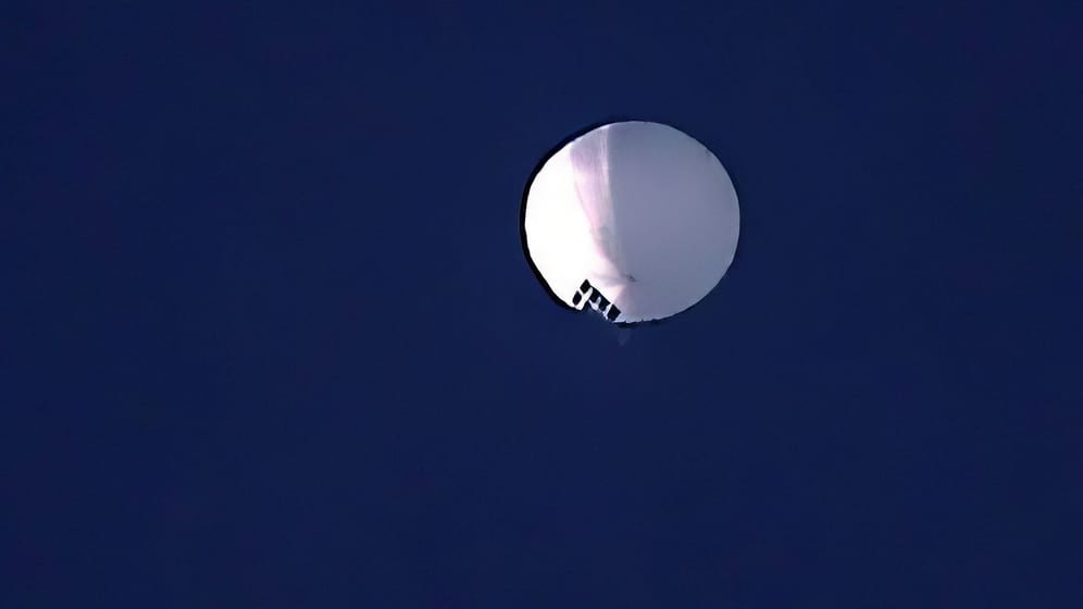Ein Spionageballon: Er schwebt über Billings im US-Bundesstaat Montana.