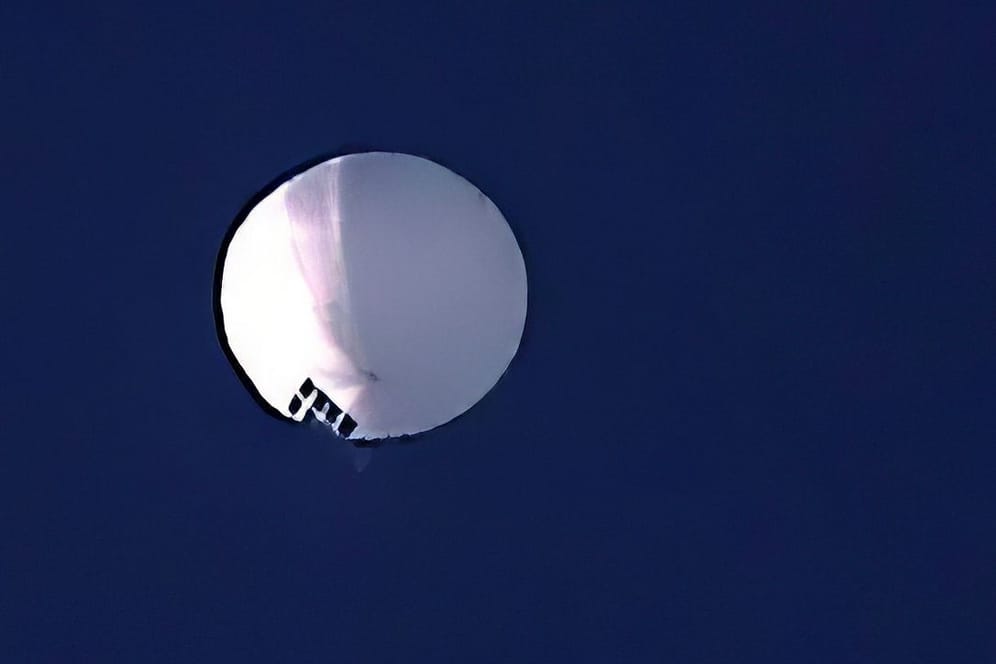 Ein Spionageballon: Er schwebt über Billings im US-Bundesstaat Montana.