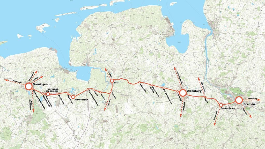 Haltepunkte der "Wunderlinie": So soll die konkrete Strecke ab 2030 aussehen.