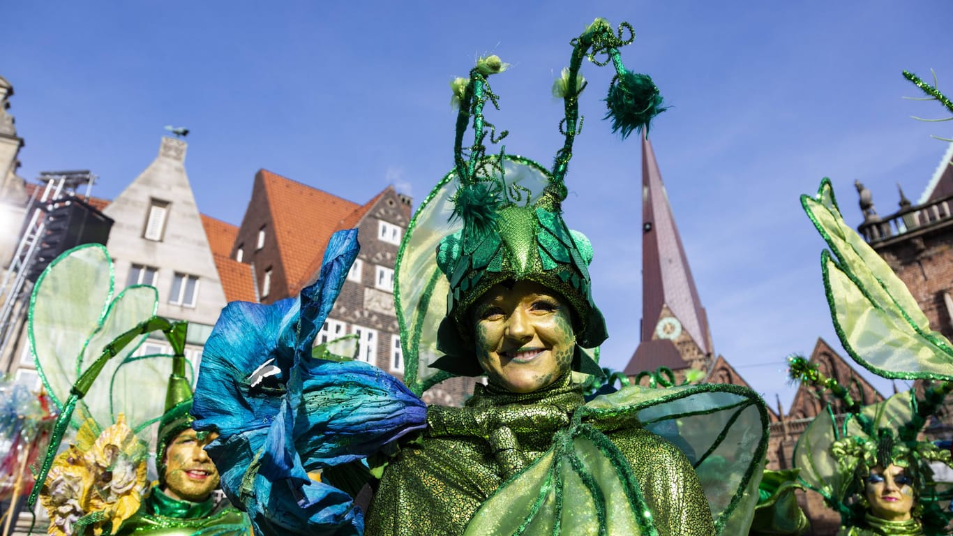 Samba-Karneval in Bremen (Archivbild): Wie wird das Wetter am Rosenmontag?