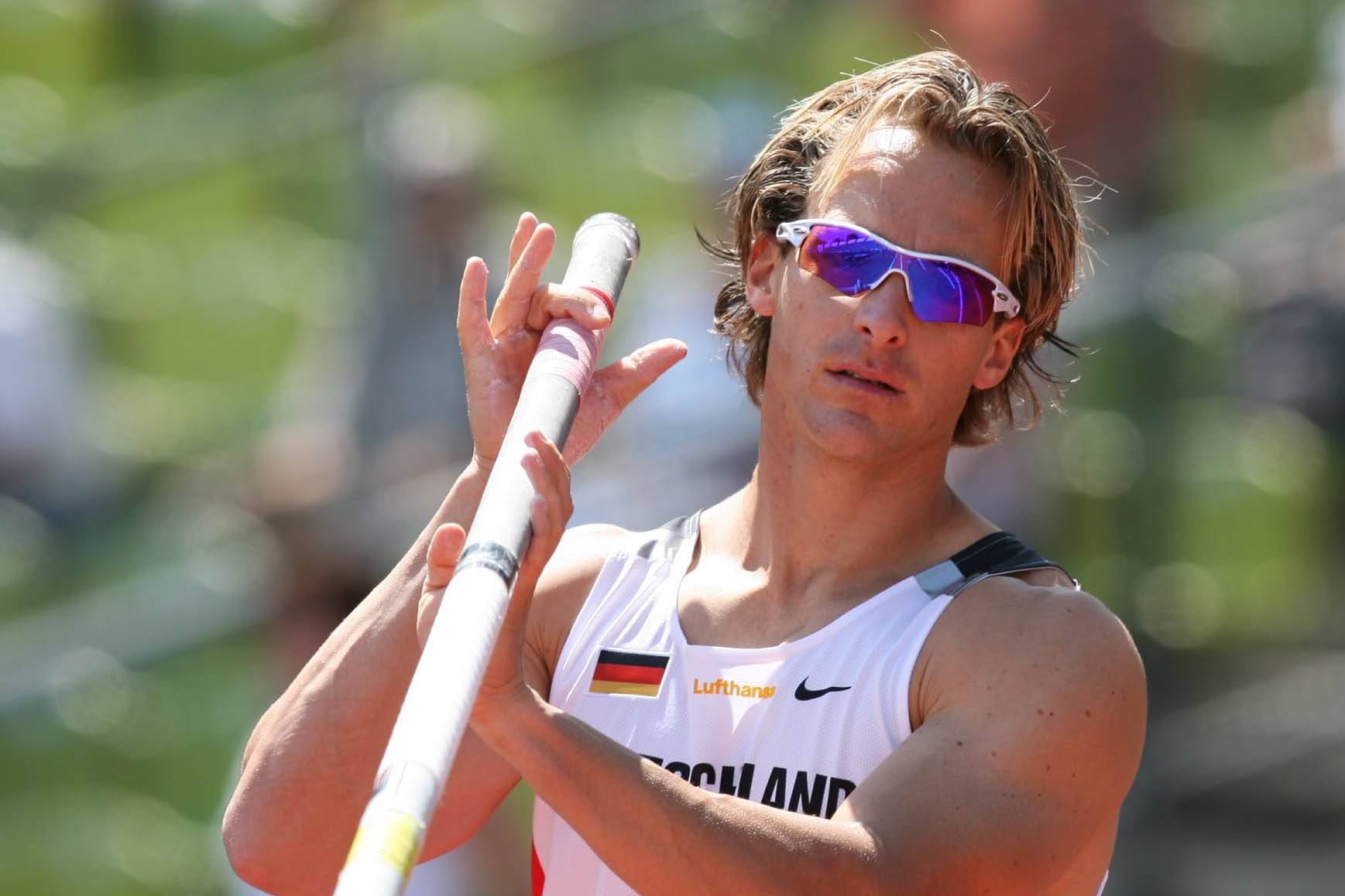 Als erster Deutscher knackte er die 6-Meter-Marke im Hochsprung (Archivbild): Er sprang auch im Münchner Olympiastadion.