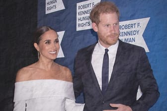 Prinz Harry und seine Frau Meghan bei ihrer Hochzeit im Mai 2018.