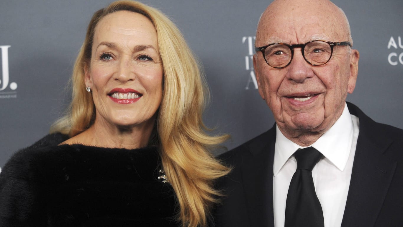 Der konservative Medienmogul Rupert Murdoch mit seiner Ex-Frau Jerry Hall (Archivfoto).