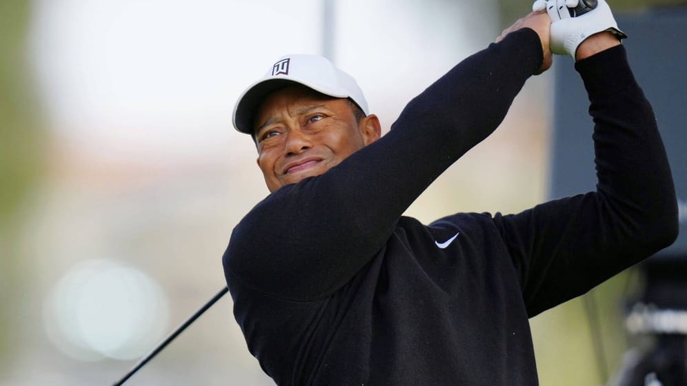 Golf: Tiger Woods während des Turniers in den kalifornischen Pacific Palisades.