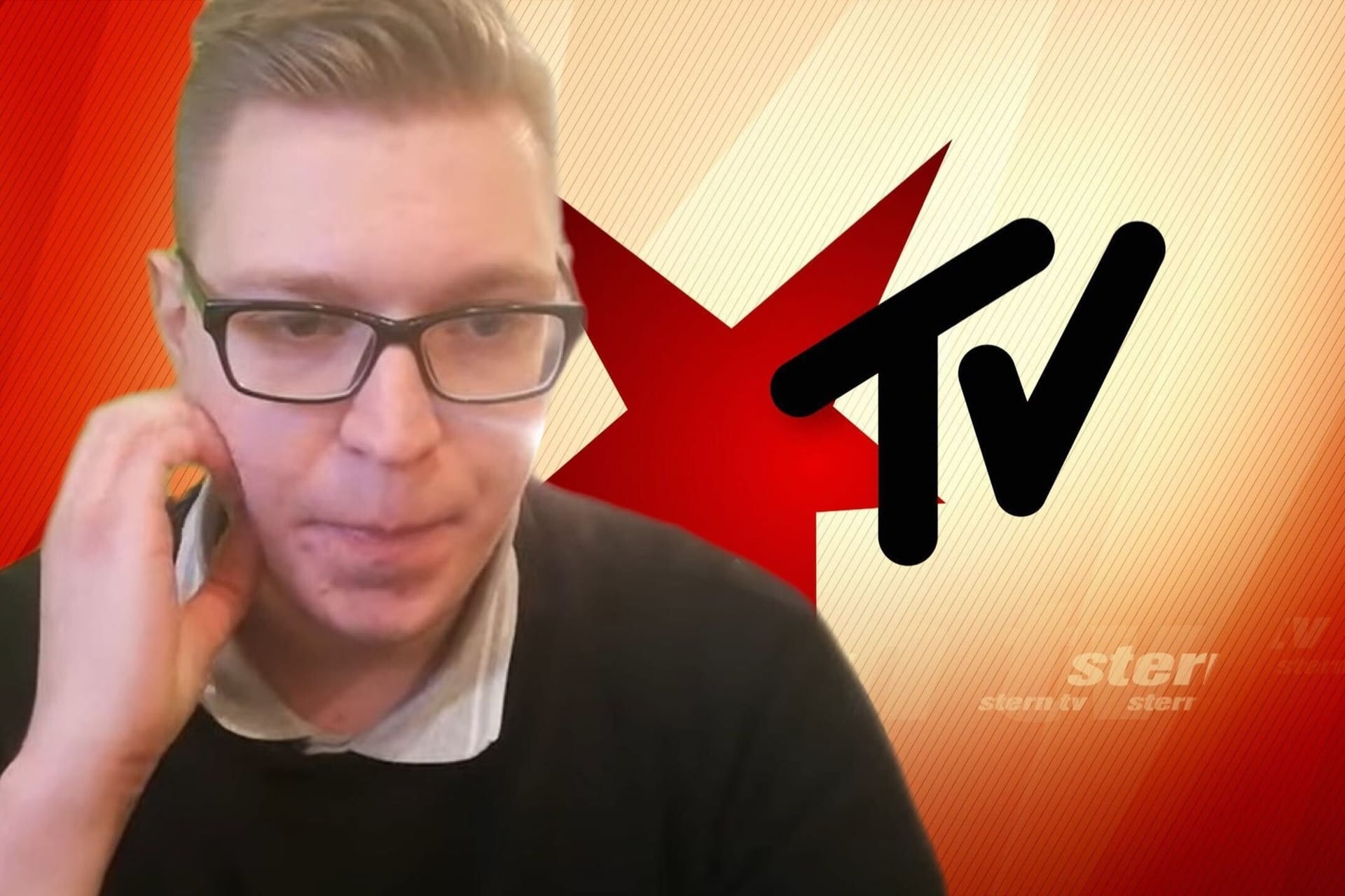 Justin Heine stürmte das "stern TV"-Studio.