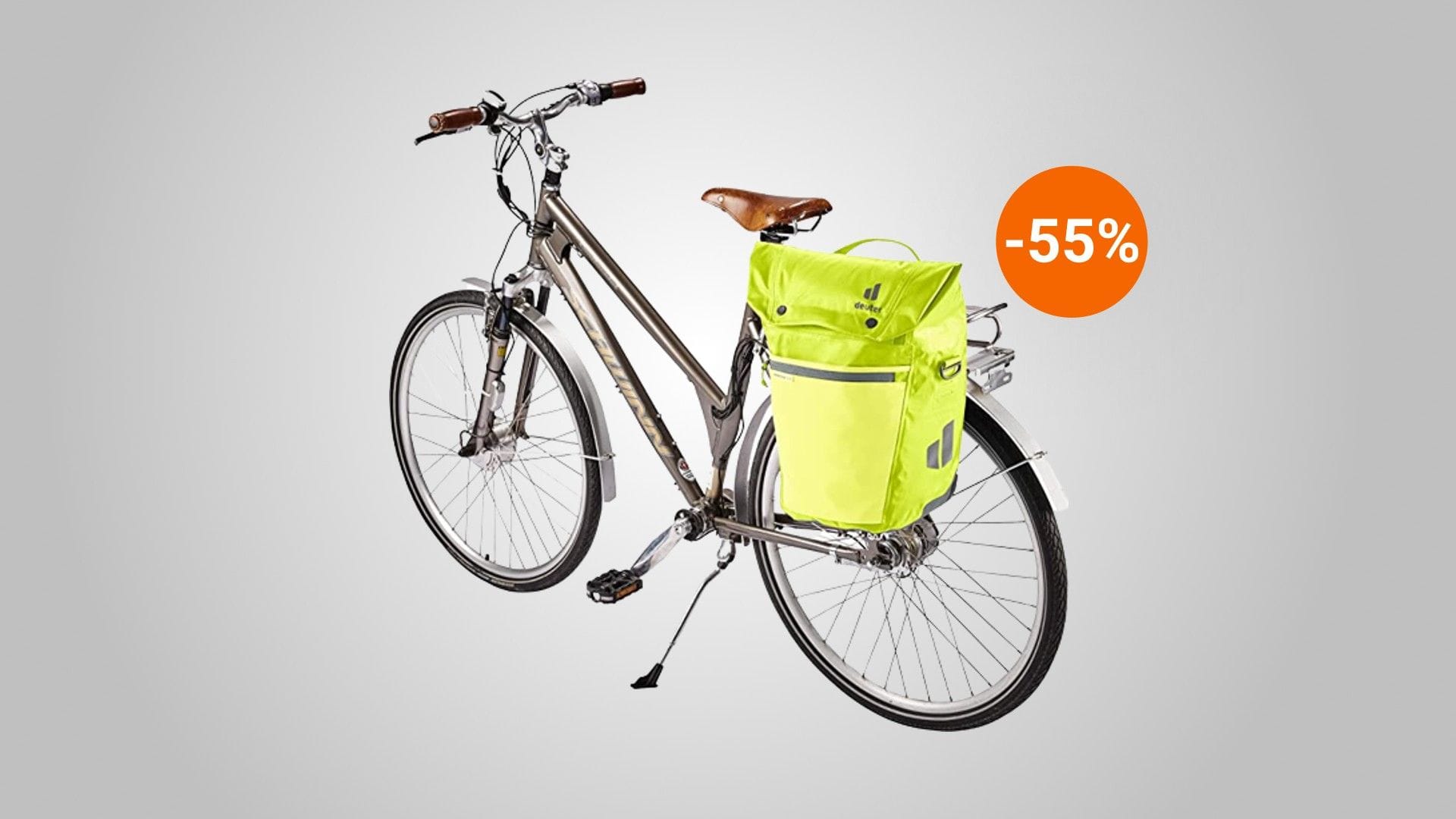 Die Fahrradtasche von Deuter ist heute um satte 55 Prozent reduziert.