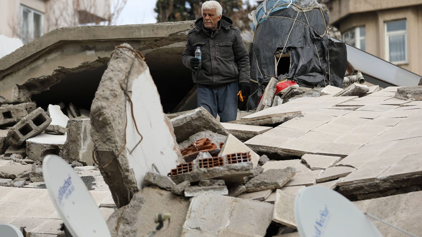 Zerstörte Häuser in der türkischen Stadt Kahramanmaraş: Hier wurde der junge Kamilcan gefunden.