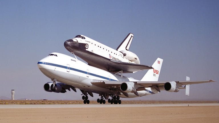 Die Boeing 747 transportierte einst das Space Shuttle.