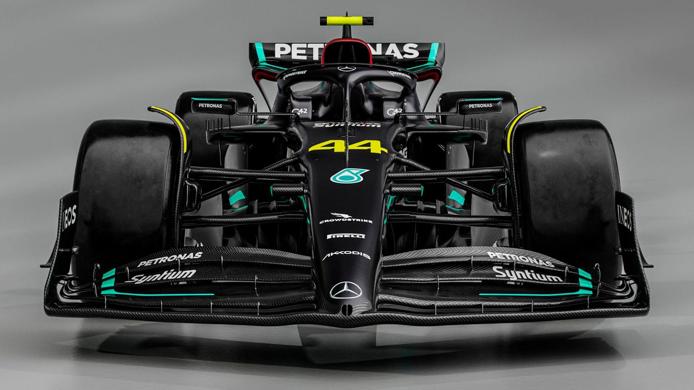Neuer Look: Der Mercedes W14 für die Saison 2023 der Formel 1.