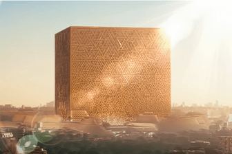 Der Mukaab: Das Gebäude soll eins der größten der Welt werden.