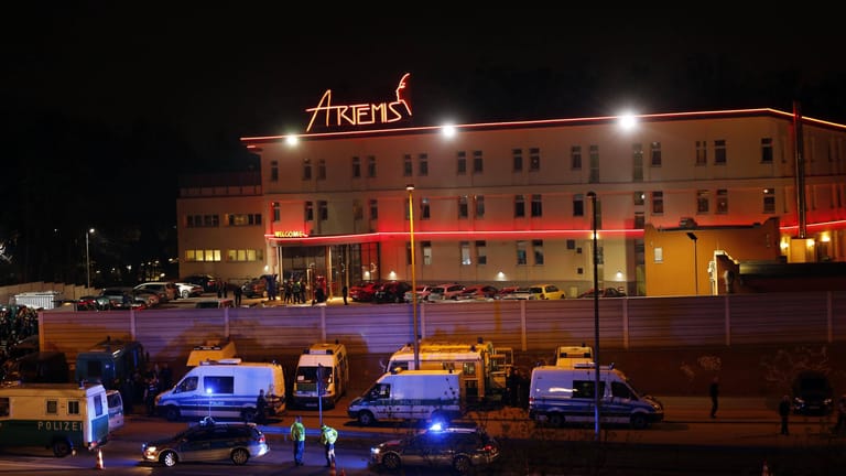Razzia im Großbordell Artemis in Berlin 2016 (Archivbild): Das Land Berlin hat angekündigt, keinen Schadensersatz an die Kläger zu zahlen.