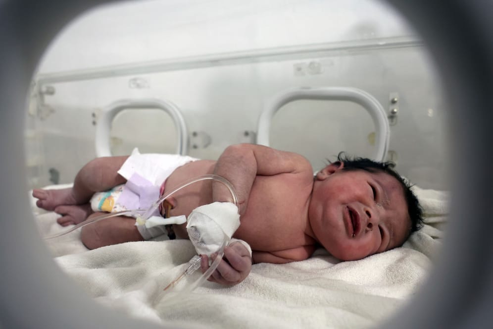 APTOPIX Syria Turkey Earthquake Newborn Rescue