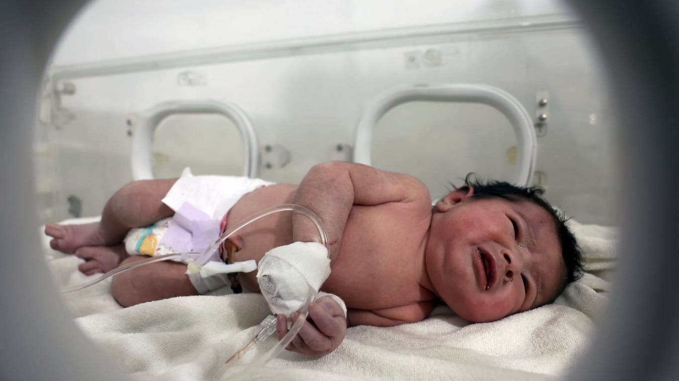 APTOPIX Syria Turkey Earthquake Newborn Rescue