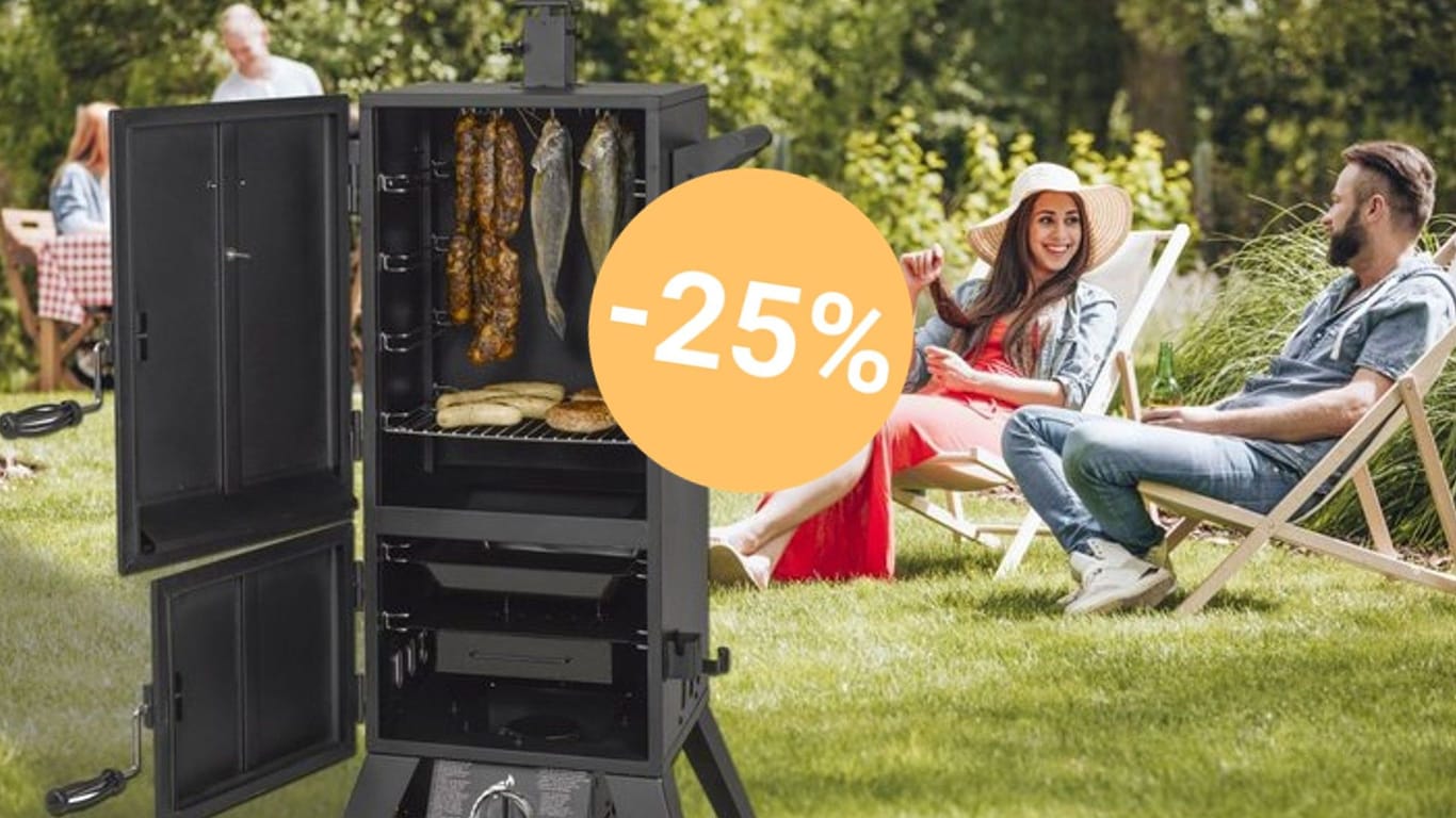 Der Gas-Smoker von El Fuego ist vielseitig einsetzbar und heute bei Netto im Angebot.