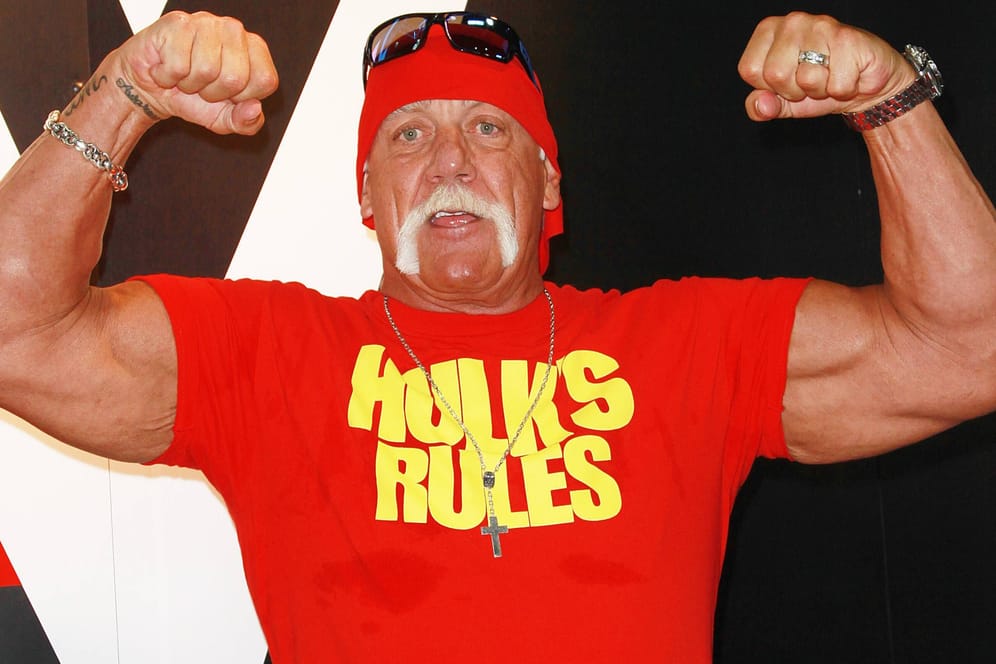 Hulk Hogan bei einem Termin im Jahr 2015: Die Oberarme noch immer aufgepumpt.