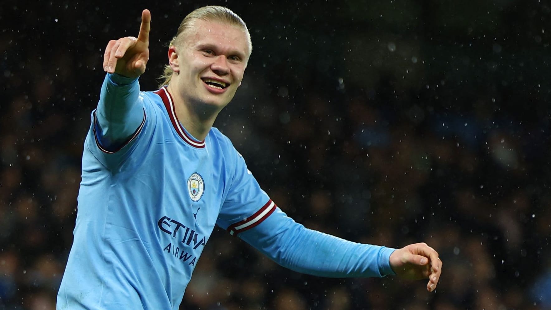 Erling Haaland: Der Norweger hatte im Achtelfinalrückspiel gegen Leipzig gleich die beste Chance zur Führung für Manchester City.