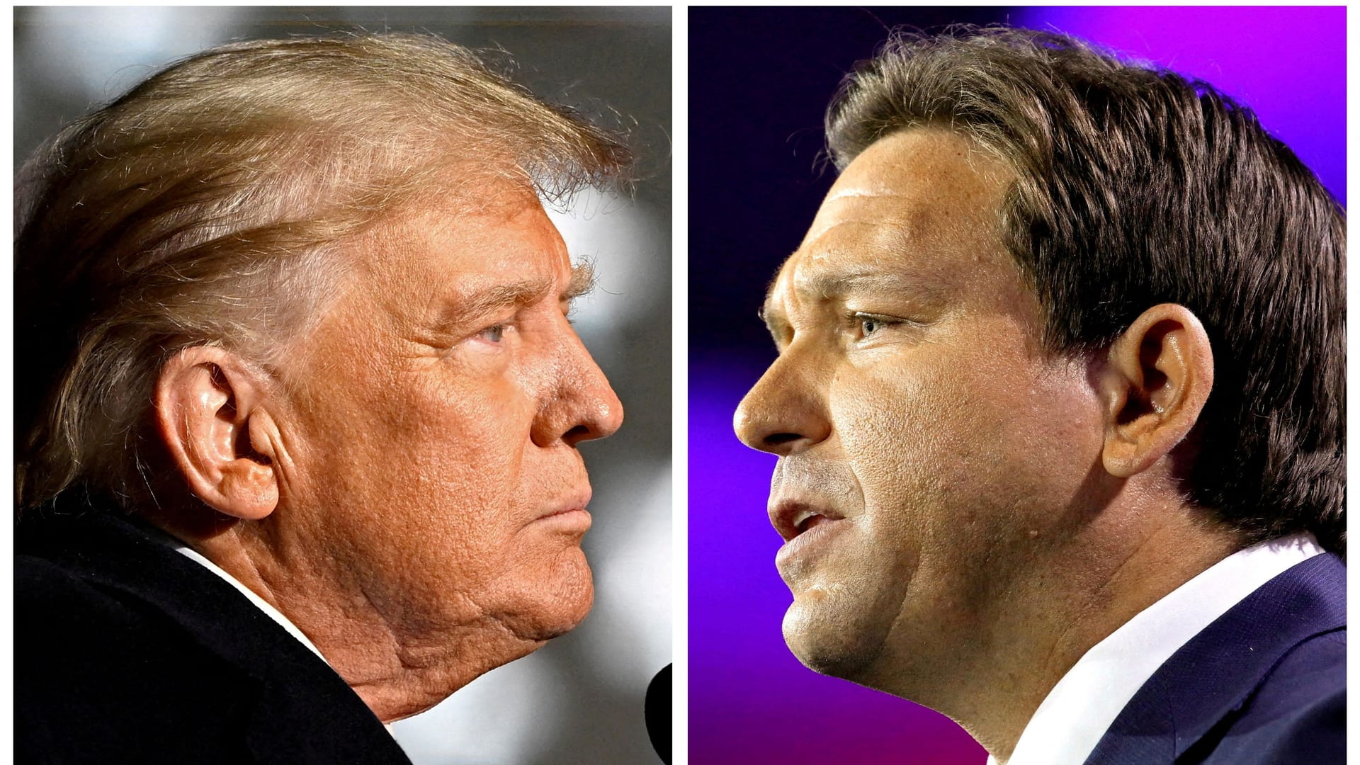 Die neuen Isolationisten: Donald Trump and Floridas Gouverneur Ron DeSantis.