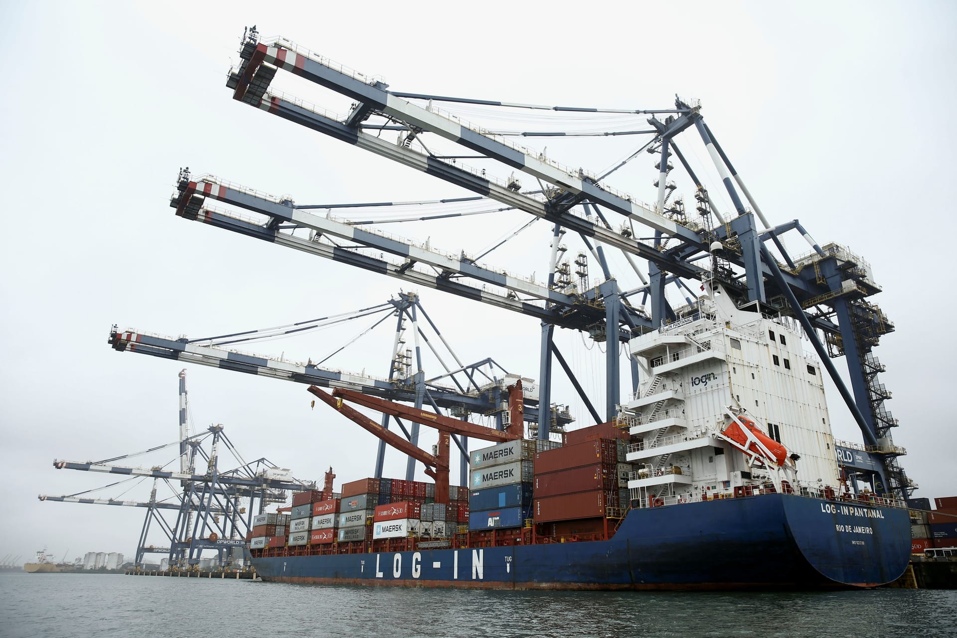 Containerschiff in Santos, Brasilien (Archivbild): Der Welthandel erreichte 2022 Rekordwerte. Containerschiff in Santos, Brasilien (Archivbild): Der Welthandel erreichte 2022 Rekordwerte.
