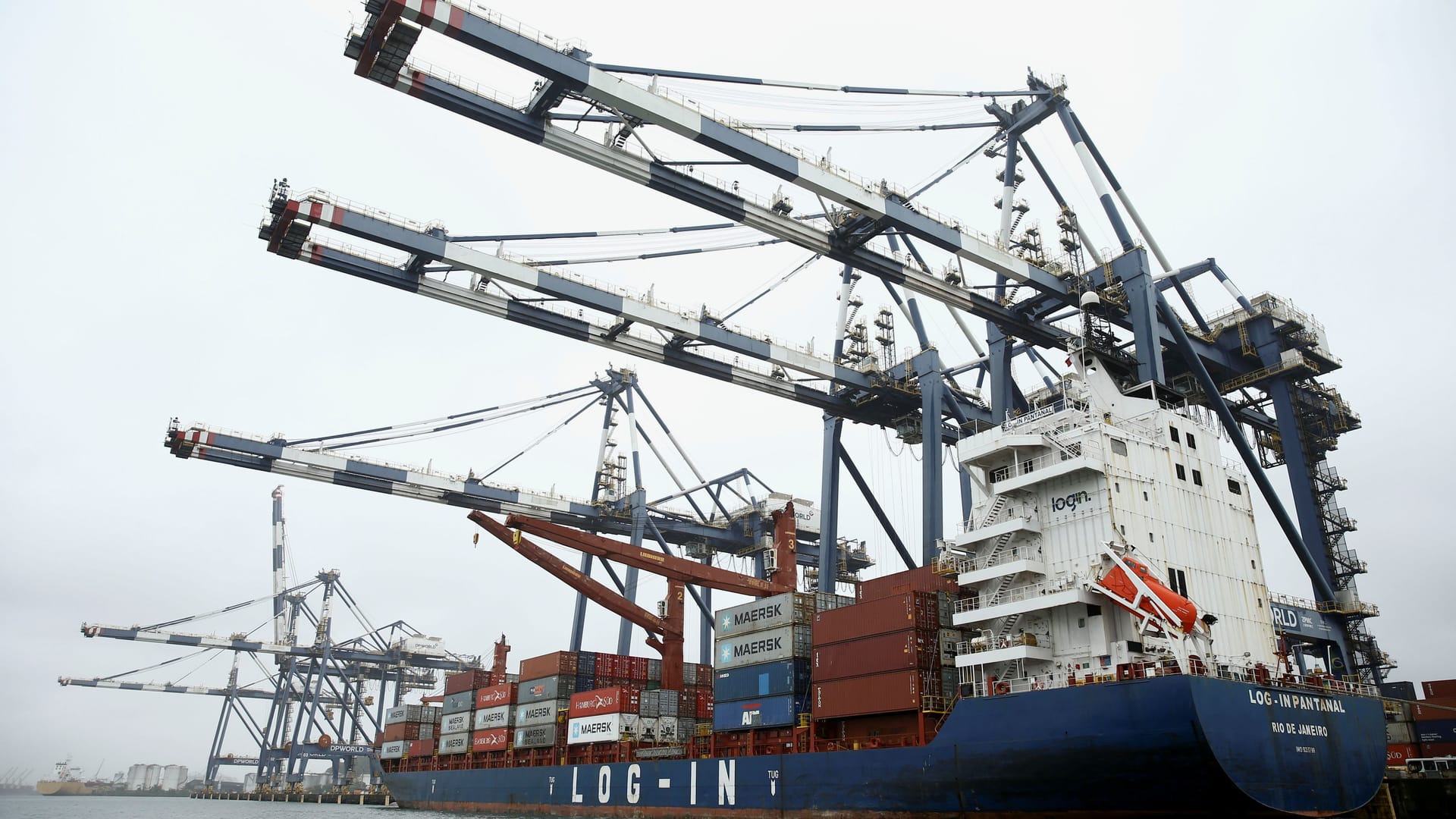 Containerschiff in Santos, Brasilien (Archivbild): Der Welthandel erreichte 2022 Rekordwerte. Containerschiff in Santos, Brasilien (Archivbild): Der Welthandel erreichte 2022 Rekordwerte.