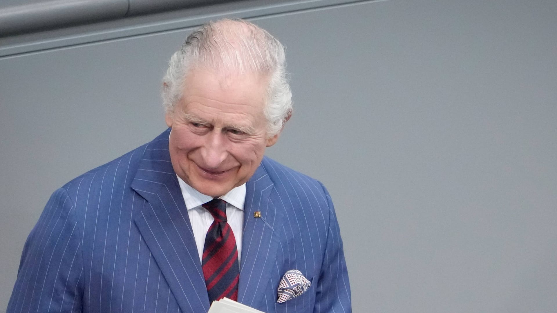 König Charles III. bei seiner Rede im Deutschen Bundestag.