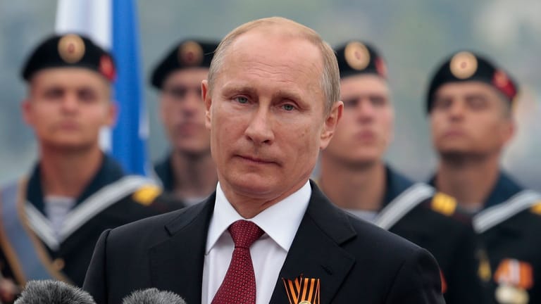 Wladimir Putin 2014 (Archivbild): Der "Tag des Sieges" dient der Propaganda des Kreml.