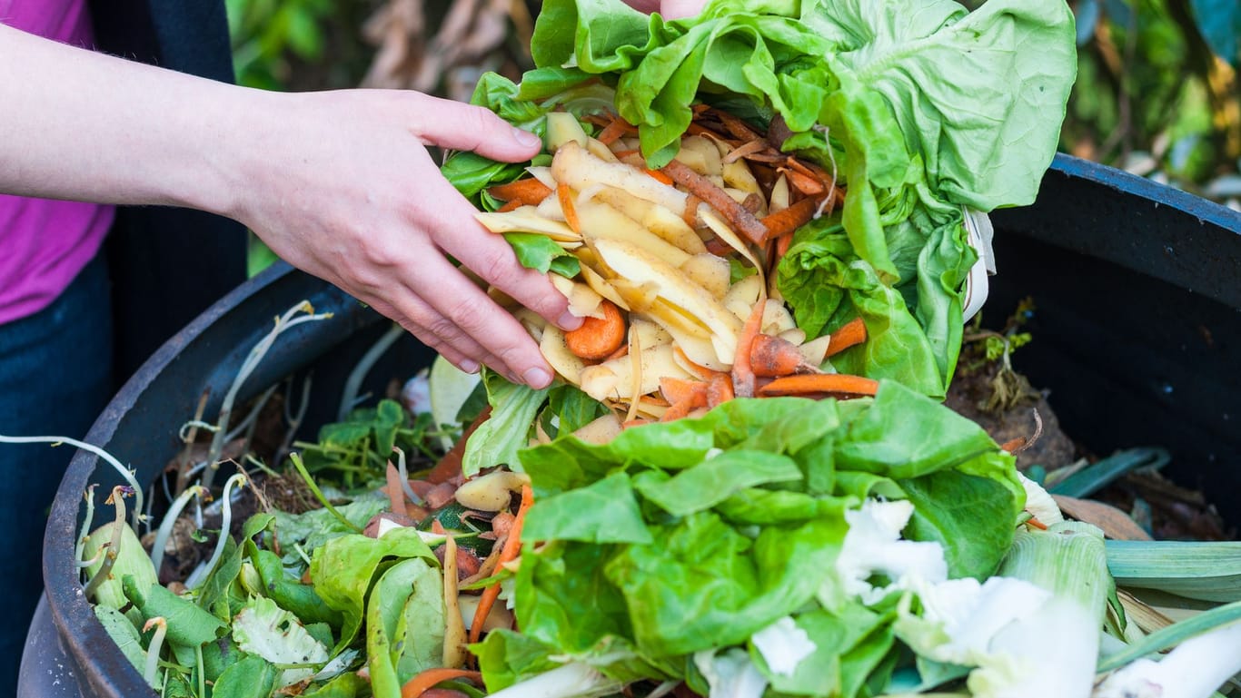 Kompost beschleunigen: Mit der richtigen Mischung aus Garten- und Küchenabfällen können Sie dazu beitragen, dass Ihr Kompost schneller verrottet.