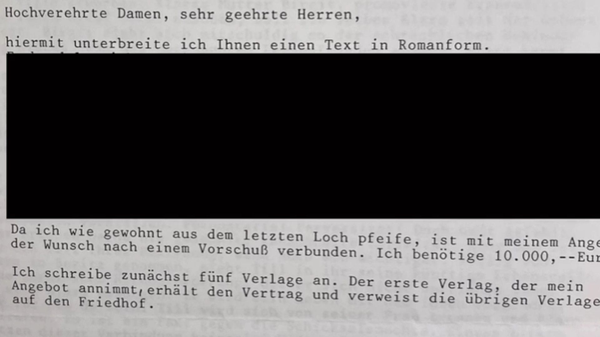 Im Netz veröffentlichte Kiepenheuer & Witsch unter anderem dieses Anschreiben eines Autoren: "Überheblich, arrogant und peinlich", lautet die Kritik von Usern.