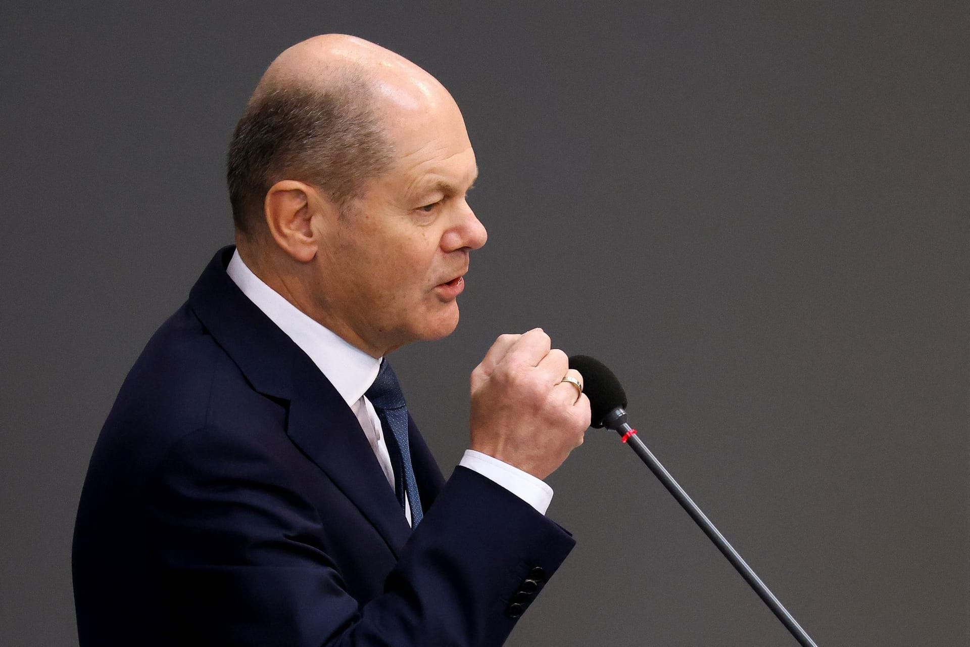 Scholz im Bundestag (Archivbild): Der Bundeskanzler geht davon aus, dass Schweden schon bald Nato-Mitglied wird.